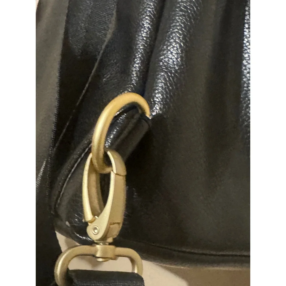 Freshly Picked Classic Diaper Bag Backpack Black Vegan Leather GLD Hardware $199